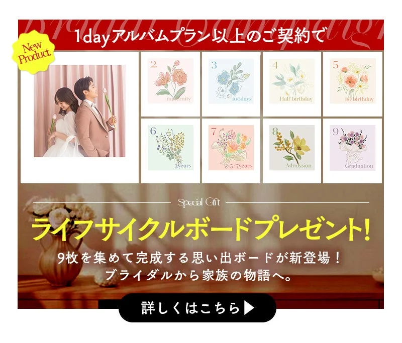 ライフサイクルボードプレゼントの広告