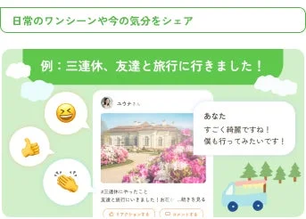つぶやき機能のイメージ