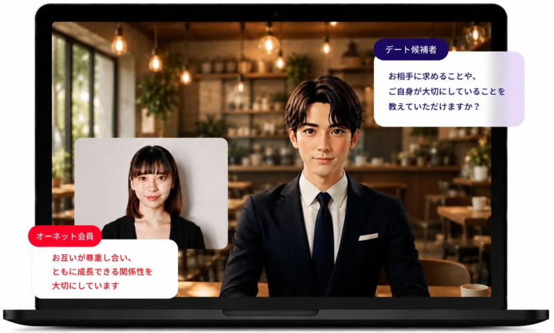 オンラインデートの様子