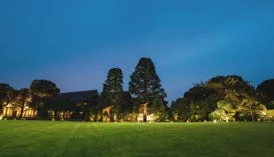 夜の庭園